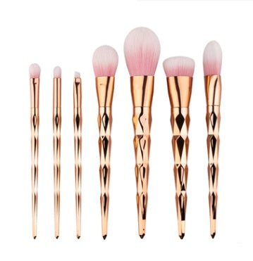 7 pinceaux de maquillage, outils de maquillage, pinceau de fond de teint diamant