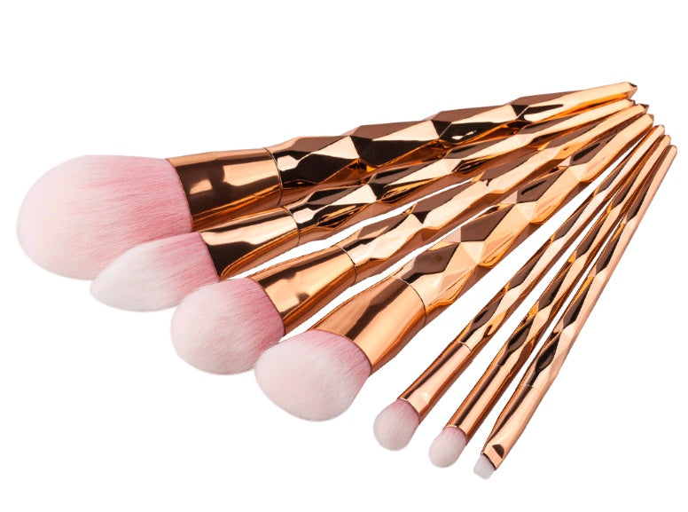 7 pinceaux de maquillage, outils de maquillage, pinceau de fond de teint diamant