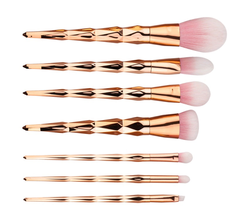 7 pinceaux de maquillage, outils de maquillage, pinceau de fond de teint diamant