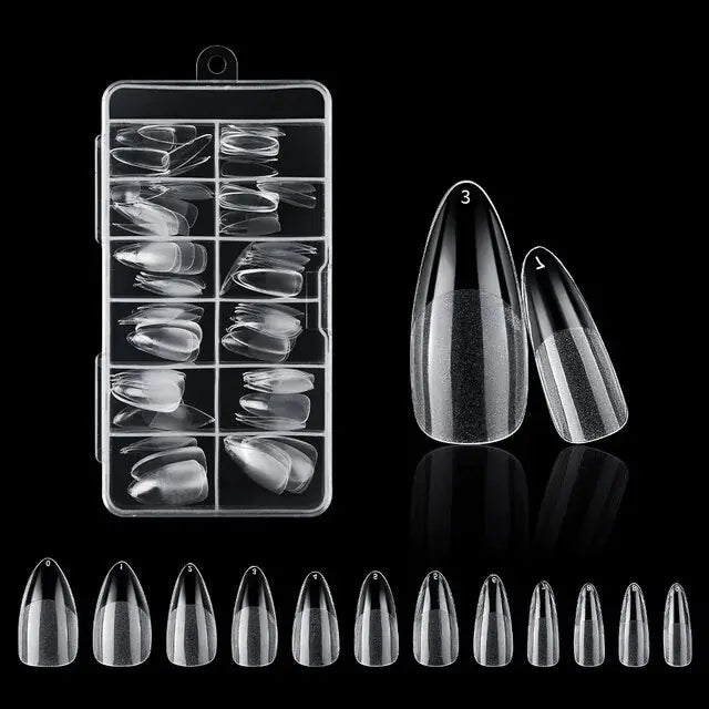 120 Pcs Faux ongles American Capsule Gel X Coffin