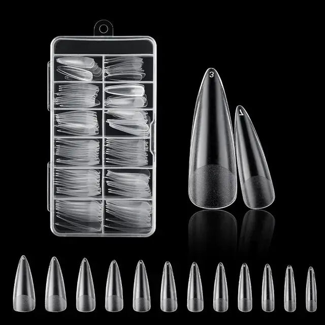 120 Pcs Faux ongles American Capsule Gel X Coffin