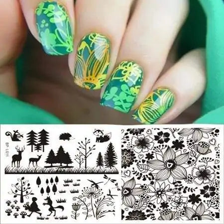 Ongles en forme de fleurs