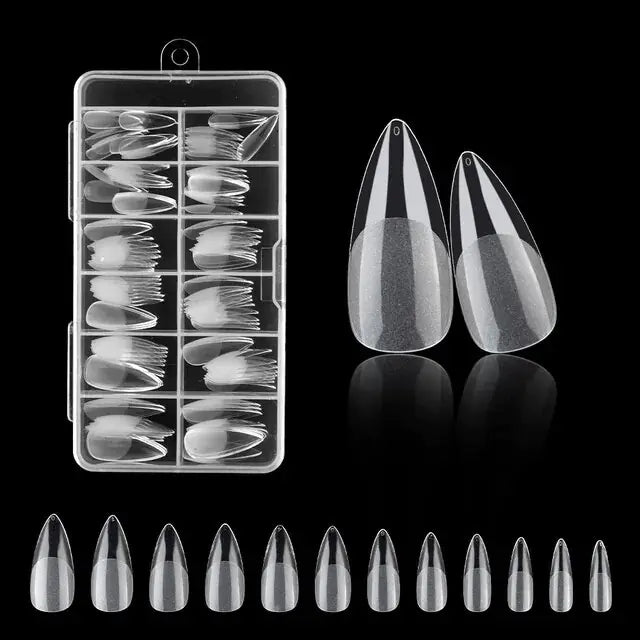 120 Pcs Faux ongles American Capsule Gel X Coffin