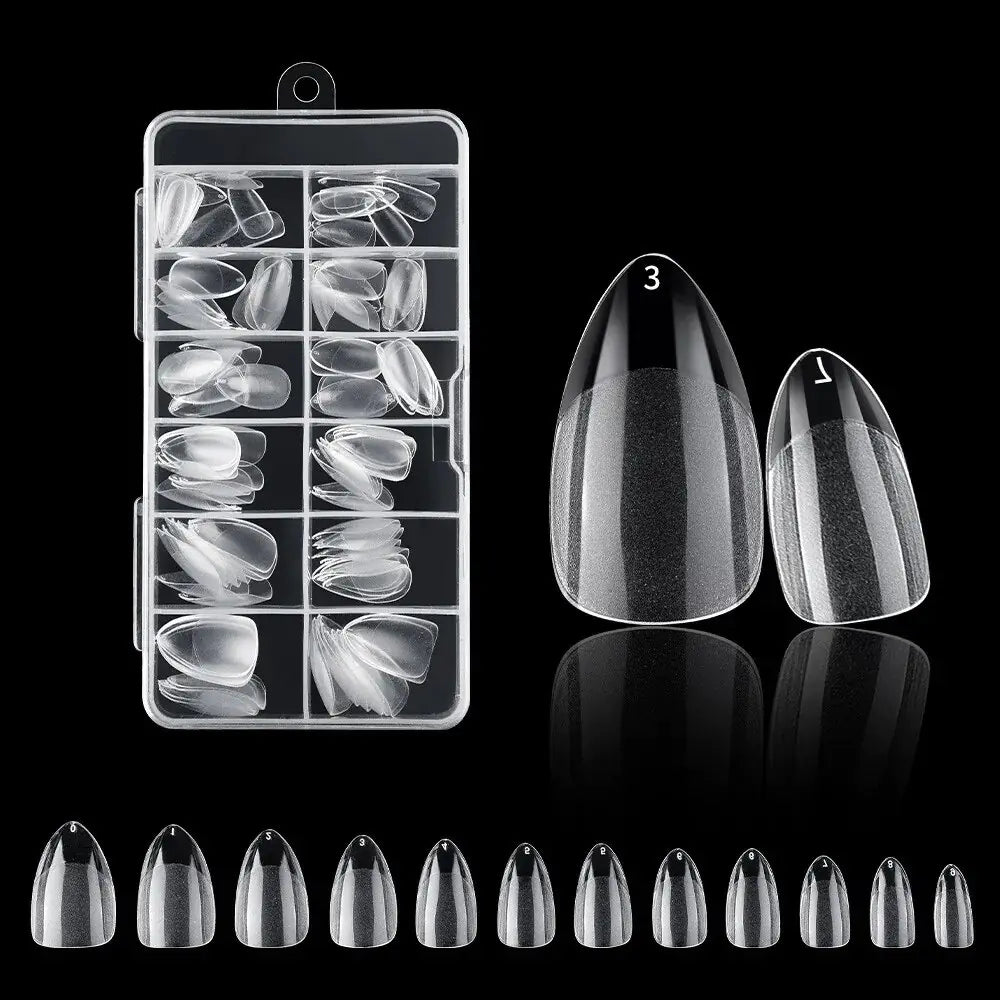 120 Pcs Faux ongles American Capsule Gel X Coffin